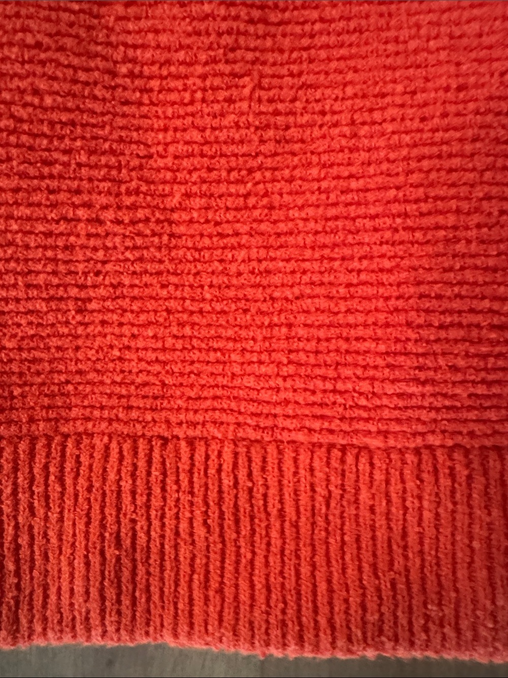 FREE PEOPLE AUDACIOUS OTTOMAN SLOUCHY RIBBED TUNIC SWEATER Womens M Orange cozy - Picture 9 of 16